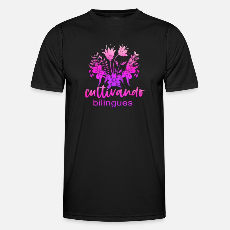 Cultivando Bilingües Spanischlehrer Männer Funktions-T-Shirt