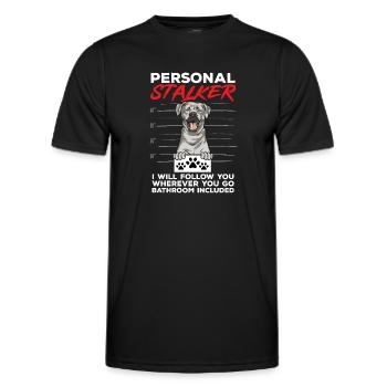 Silver Labrador Retriever Silver Lab - Men's Functional T-Shirt - black - Front - AI Model Male 178 dark (178cm)