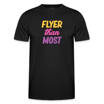 Flyer comme le Cheer Flyer le plus drôle - T-shirt sport Homme - noir - Devant - AI Model Male 178 dark (178cm)