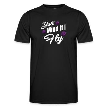 Yall Mind Si Je Vole Drôle Cheer Flyer Football - T-shirt sport Homme - noir - Devant - AI Model Male 178 dark (178cm)