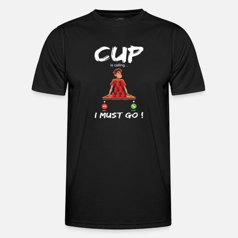 Stapeln Von Bechern Speed Stacker - Männer Funktions-T-Shirt - Schwarz