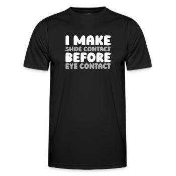 Sneakers - Men's Functional T-Shirt - black - Front - AI Model Male 178 dark (178cm)