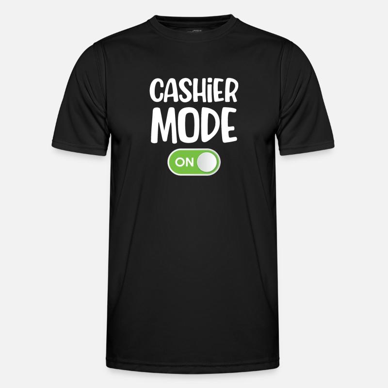 Mode caissier pour comptable, commis, - T-shirt sport Homme - noir