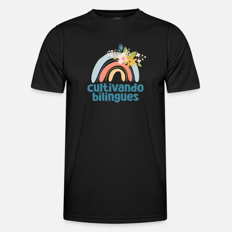 Cultivando Bilingües Spanischlehrer Männer Funktions-T-Shirt