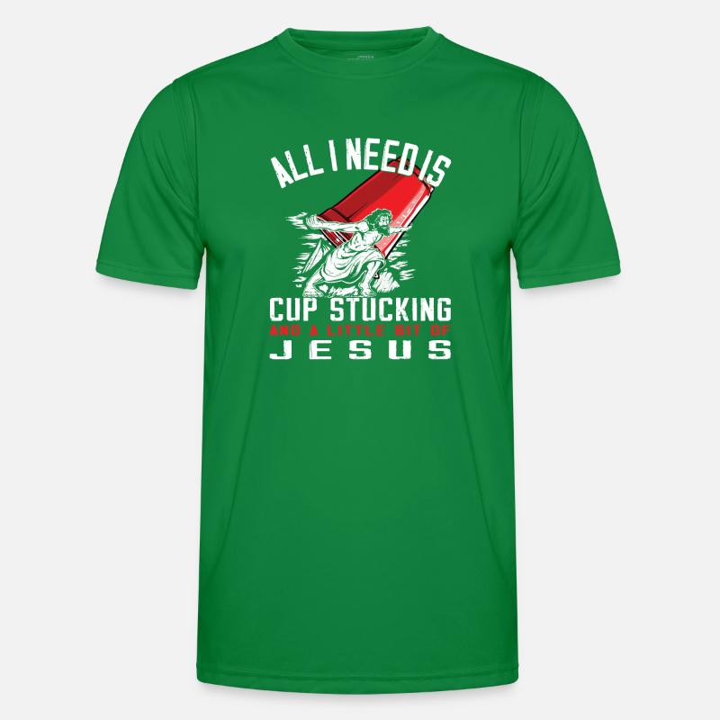 Stapeln Von Bechern Speed Stacker Männer Funktions-T-Shirt