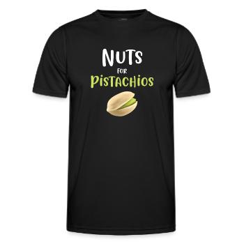 Noix pour pistaches Pistache Lover Topping - T-shirt sport Homme - noir - Devant - AI Model Male 178 dark (178cm)