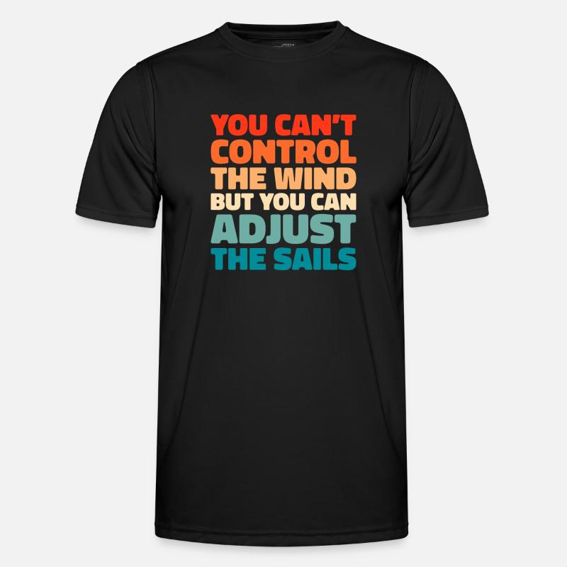Sailing, Sailing, Sailboat - Men's Functional T-Shirt - black