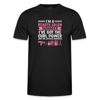 SPA Manager Job Wellness Funny SPA Management Sayi - Men's Functional T-Shirt - black - Front - AI Model Male 178 dark (178cm)