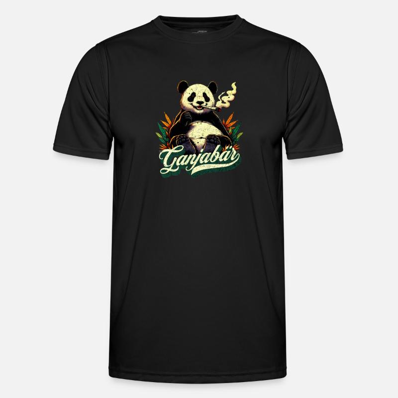 Knatter Pandabär Männer Funktions-T-Shirt