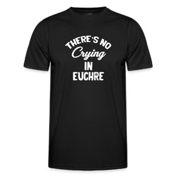 Es Gibt Kein Weinen In Euchre Casino Dealer - Männer Funktions-T-Shirt - Schwarz - Vorne - AI Model Male 178 dark (178cm)