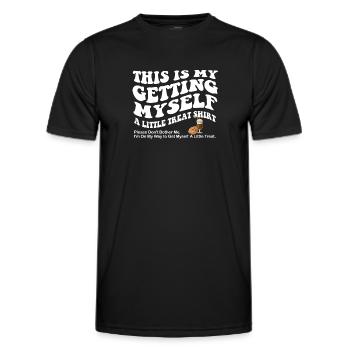 Cremiges Eisbecher-Dessert Stört mich nicht - Männer Funktions-T-Shirt - Schwarz - Vorne - AI Model Male 178 dark (178cm)