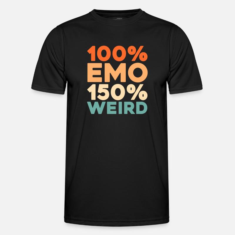 Emo Gothic - Men's Functional T-Shirt - black
