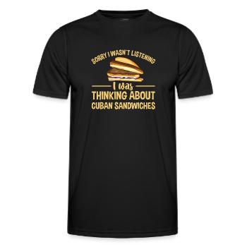Sandwich Cuban Sandwich Sandwich Master Food - Männer Funktions-T-Shirt - Schwarz - Vorne - AI Model Male 178 dark (178cm)