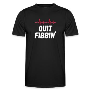 Arrêtez de fibbin' drôle cardiologue médical - T-shirt sport Homme - noir - Devant - AI Model Male 178 dark (178cm)