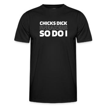 Sneakers - Men's Functional T-Shirt - black - Front - AI Model Male 178 dark (178cm)