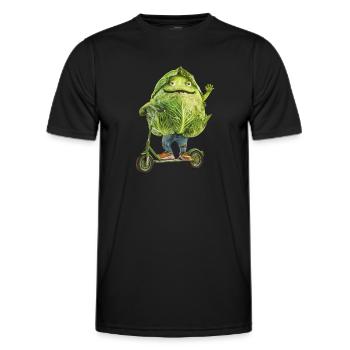 Kohl Scooter - Männer Funktions-T-Shirt - Schwarz - Vorne - AI Model Male 178 dark (178cm)