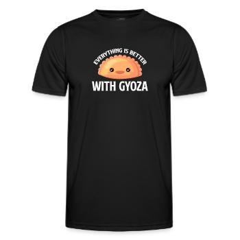 Everything Is Better With Gyoza Chinese Potstickers - Men's Functional T-Shirt - black - Front - AI Model Male 178 dark (178cm)