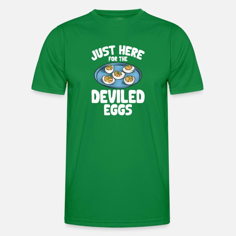 Gefüllte Eier Deviled Eggs Männer Funktions-T-Shirt