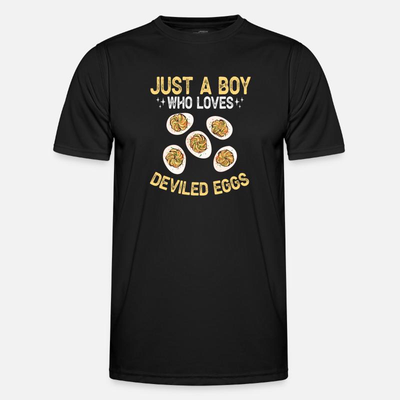 Stuffed Eggs Deviled Eggs - Men's Functional T-Shirt - black