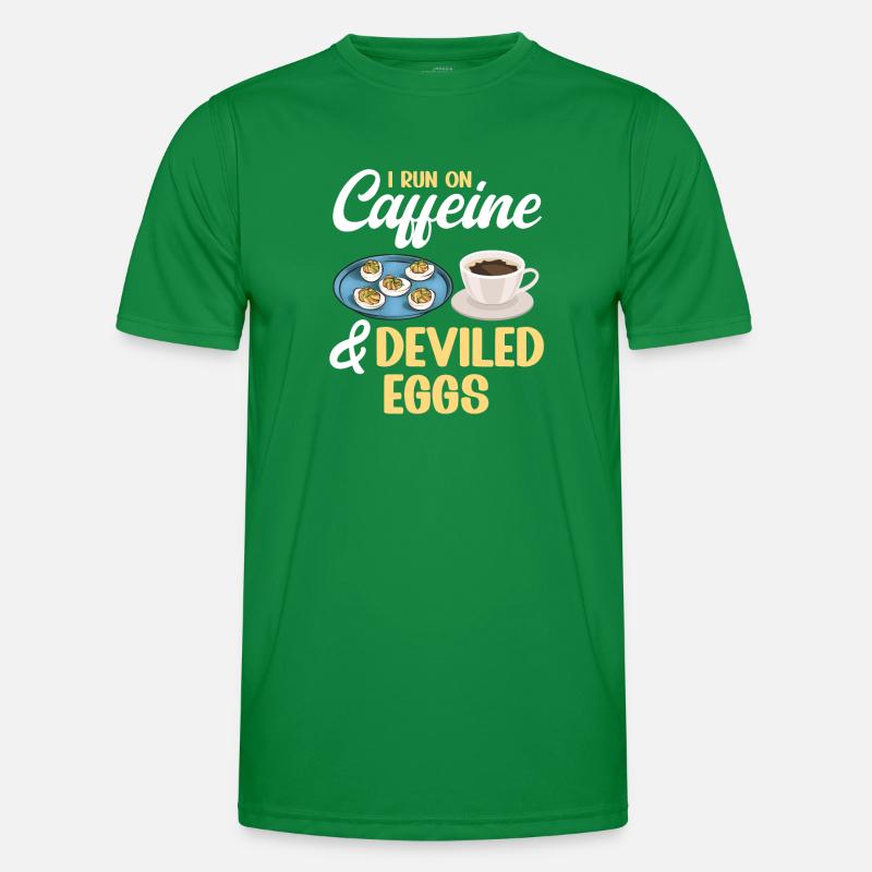 Gefüllte Eier Deviled Eggs Männer Funktions-T-Shirt