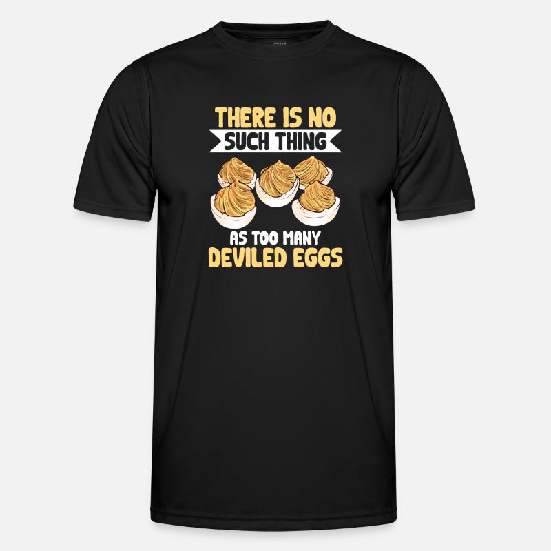 Stuffed Eggs Deviled Eggs - Men's Functional T-Shirt - black