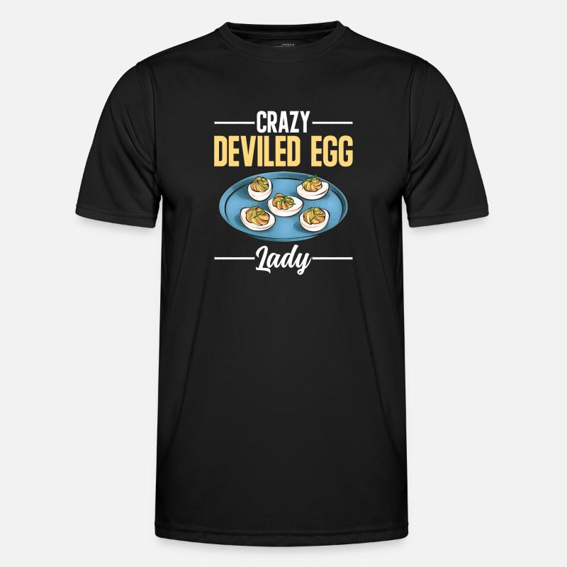 Gefüllte Eier Deviled Eggs Männer Funktions-T-Shirt