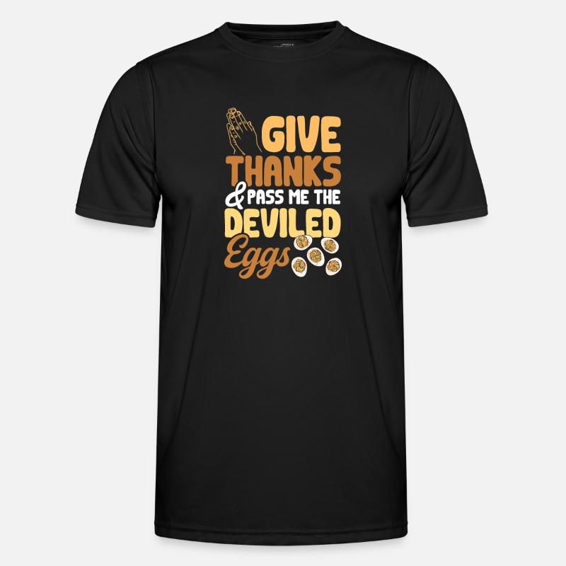 Gefüllte Eier Deviled Eggs Männer Funktions-T-Shirt