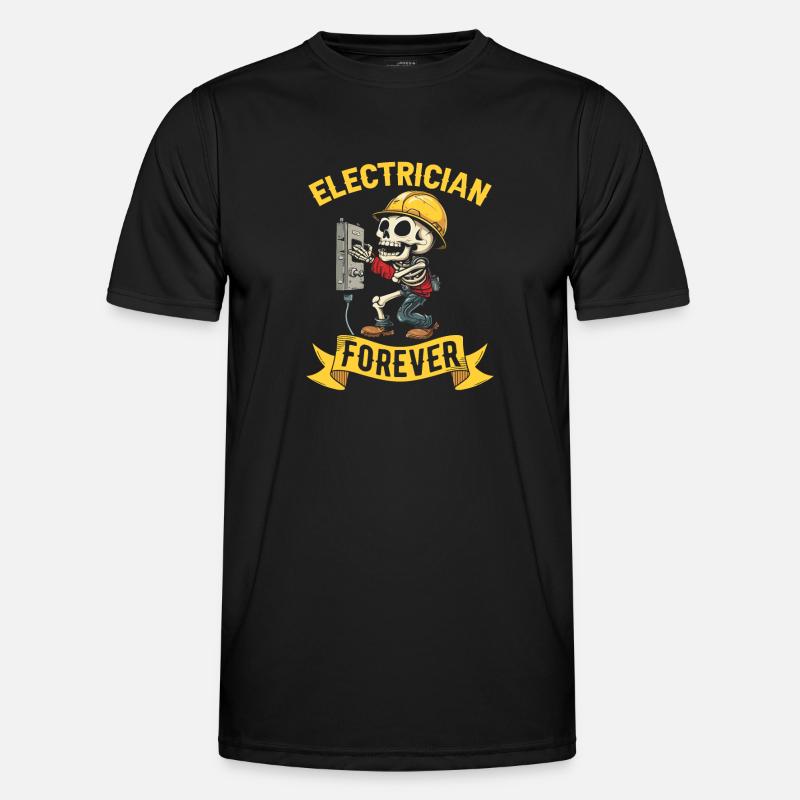Electrician Electronics Technician Men's Functional T-Shirt