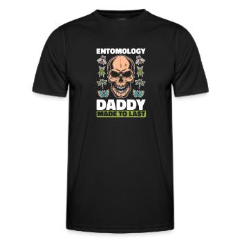 Entomology Entomologist Insect Skull - Men's Functional T-Shirt - black - Front - AI Model Male 178 dark (178cm)