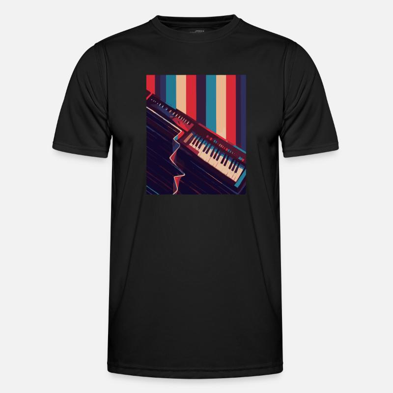 Keytar Keyboard Gift Men's Functional T-Shirt