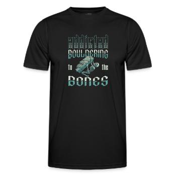Bloc de bloc - T-shirt sport Homme - noir - Devant - AI Model Male 178 dark (178cm)