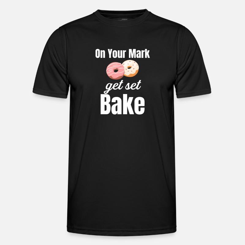 Ready, bake! Culinary bread - Men's Functional T-Shirt - black