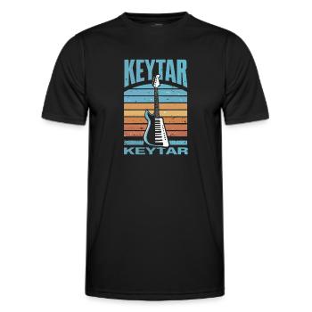 Clavier Keytar Cadeau - T-shirt sport Homme - noir - Devant - AI Model Male 178 dark (178cm)