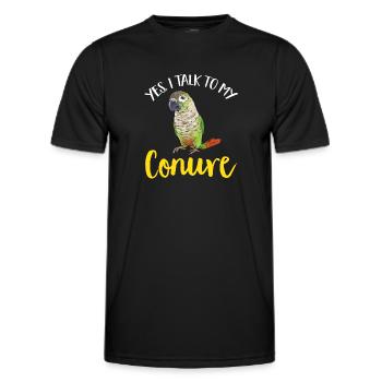 Molina Perruche Perroquet Perruche Oiseau Perruche - T-shirt sport Homme - noir - Devant - AI Model Male 178 dark (178cm)