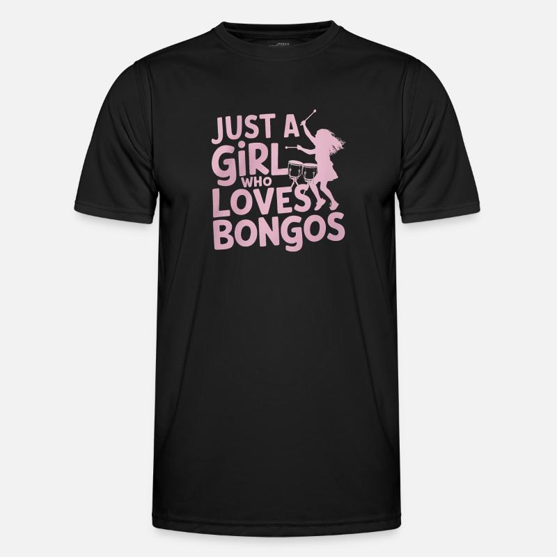 Bongo Music Gift - Men's Functional T-Shirt - black
