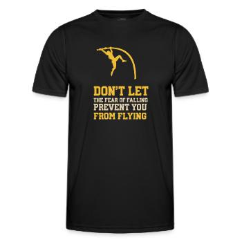 Stabhochspringer-Geschenk - Männer Funktions-T-Shirt - Schwarz - Vorne - AI Model Male 178 dark (178cm)