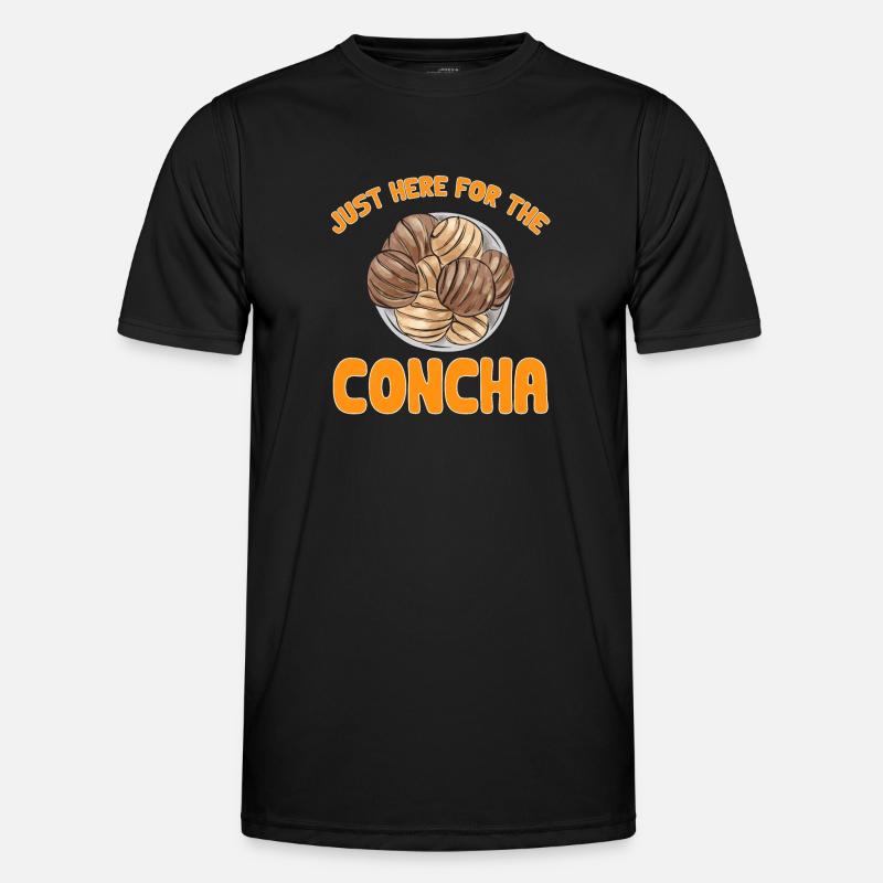 Concha Hispanic Mexican Pan Dulce - Men's Functional T-Shirt - black