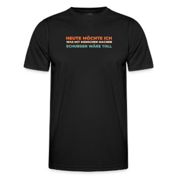 Schwarzer Humor - Männer Funktions-T-Shirt - Schwarz - Vorne - AI Model Male 178 dark (178cm)
