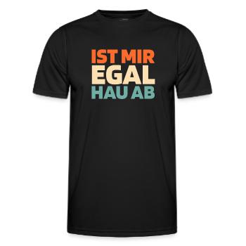 Schwarzer Humor - Männer Funktions-T-Shirt - Schwarz - Vorne - AI Model Male 178 dark (178cm)