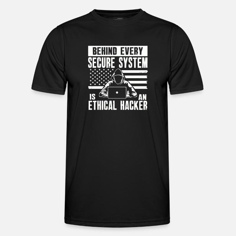 Ethical Hacker Cybersecurity Expertise - Men's Functional T-Shirt - black