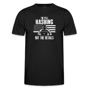 Ethische Hacker-Cybersicherheitsexpertise - Männer Funktions-T-Shirt - Schwarz - Vorne - AI Model Male 178 dark (178cm)