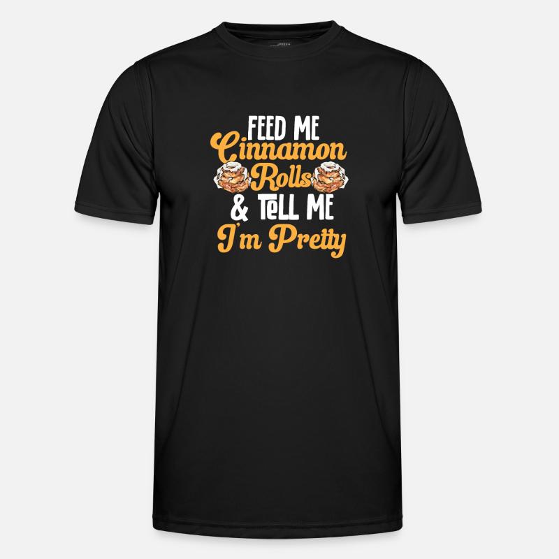 Cinnamon roll - Men's Functional T-Shirt - black