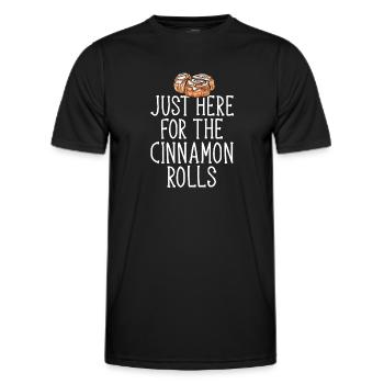 Cinnamon roll - Men's Functional T-Shirt - black - Front - AI Model Male 178 dark (178cm)