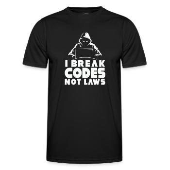 Ethische Hacker-Cybersicherheitsexpertise - Männer Funktions-T-Shirt - Schwarz - Vorne - AI Model Male 178 dark (178cm)