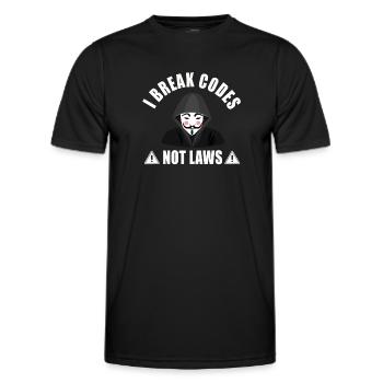 Ethische Hacker-Cybersicherheitsexpertise - Männer Funktions-T-Shirt - Schwarz - Vorne - AI Model Male 178 dark (178cm)