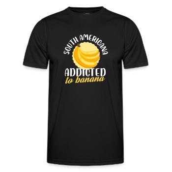 South Americana Addicted To Banana Confectioner - Men's Functional T-Shirt - black - Front - AI Model Male 178 dark (178cm)