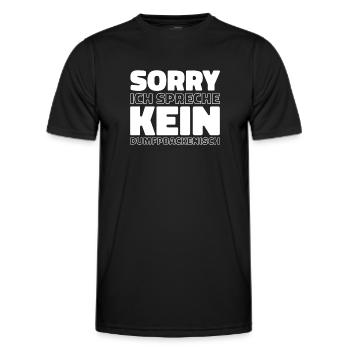 Schwarzer Humor - Männer Funktions-T-Shirt - Schwarz - Vorne - AI Model Male 178 dark (178cm)