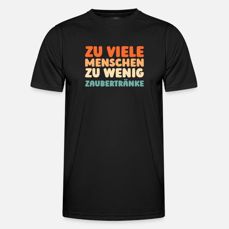Schwarzer Humor - Männer Funktions-T-Shirt - Schwarz