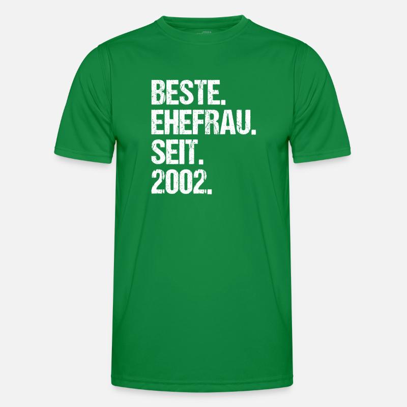 Valentinstag Beste Ehefrau Seit 2002 Männer Funktions-T-Shirt