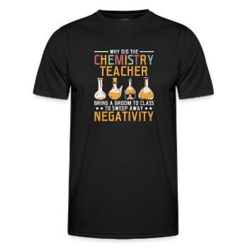 Naturwissenschaftliches Lehramt Lehramt Biologie Chemie P - Männer Funktions-T-Shirt - Schwarz - Vorne - AI Model Male 178 dark (178cm)